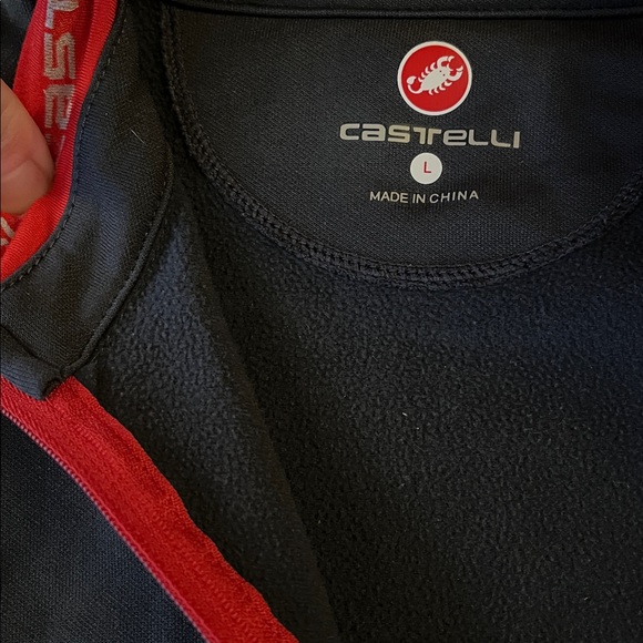 CASTELLI GPM FULL ZIP FLEECE LONG SLEEVE CYCLING JERSEY MENS SIZE LARGE - Picture 5 of 9